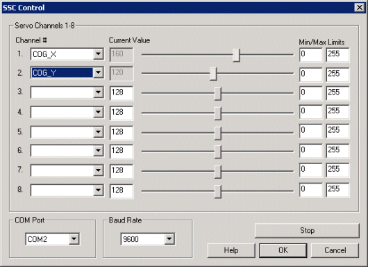 SSC RoboRealm controller module interface