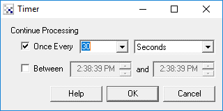 RoboRealm timer module interface